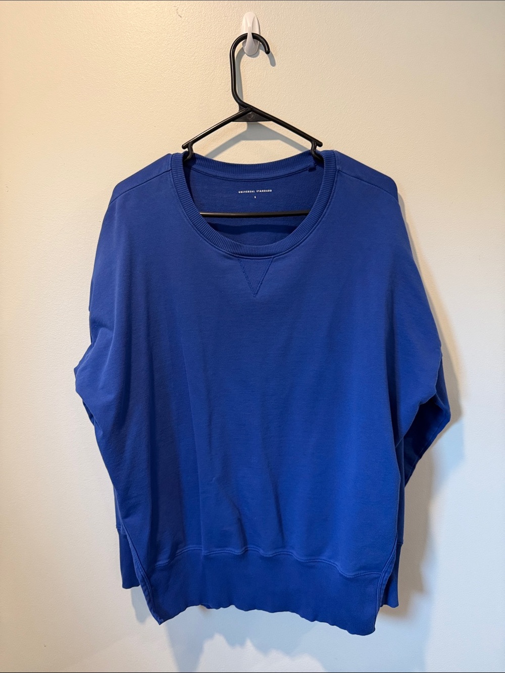 Universal Standard Blue Pima Cotton Sweatshirt Size 14-16